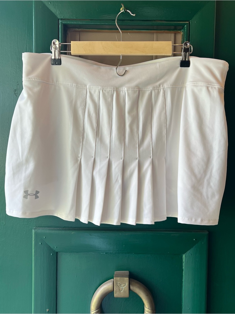 Under Armour White Performance Skort with Reflective Logo